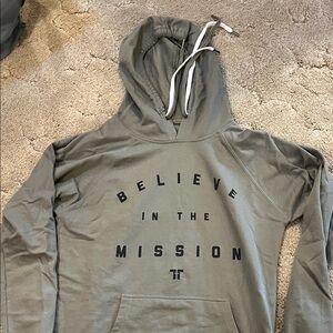 Gray Hoodie with Motivational Text